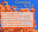 Mark your calendars